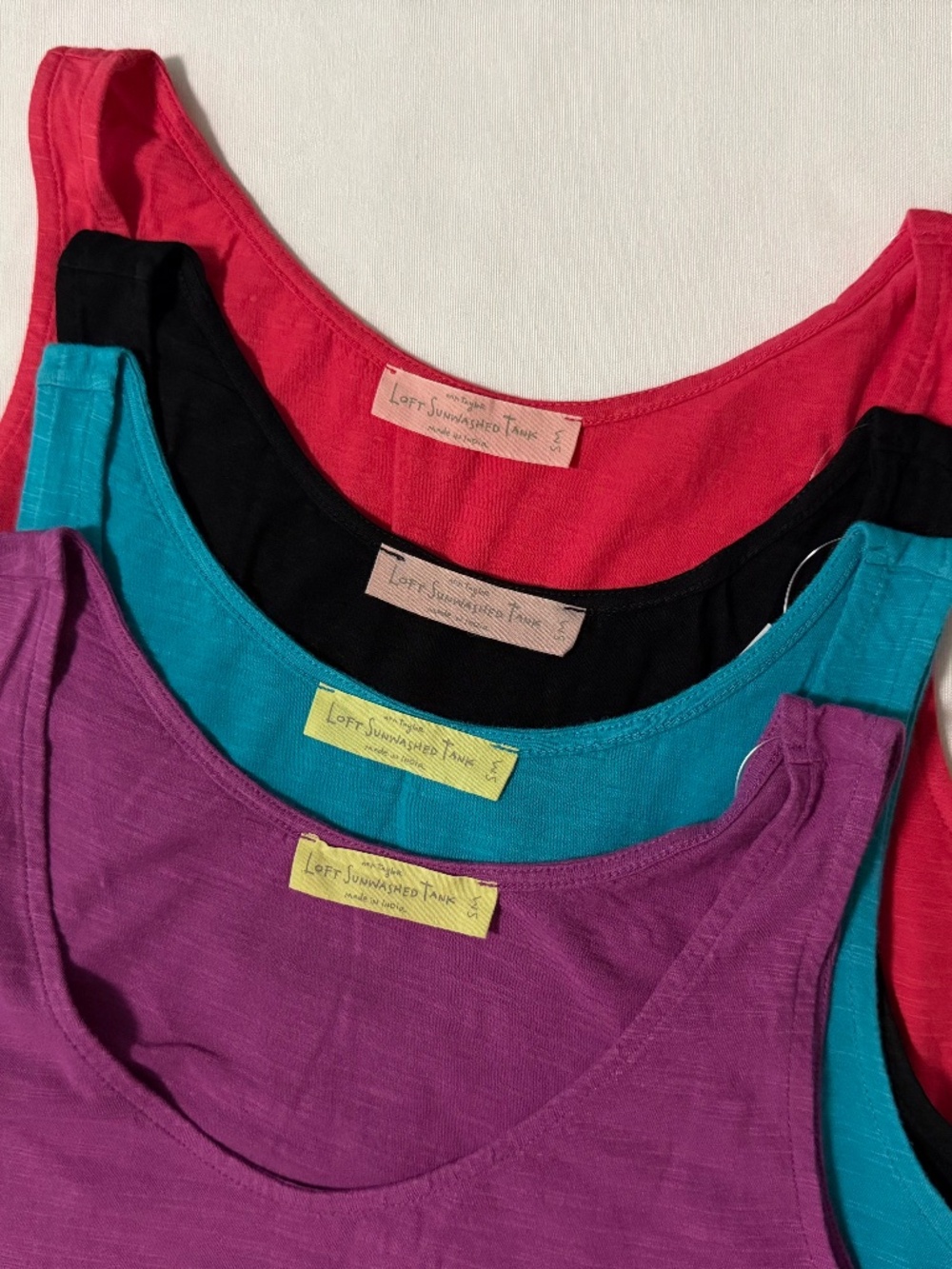 LOFT Sunwashed Tank Top Size Small - Lot of 4 Tank Tops